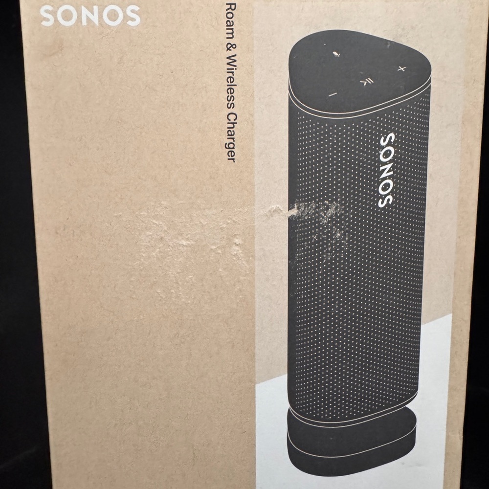 Sonos Black Portable Speaker with Wireless Charger
